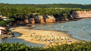 Na praia