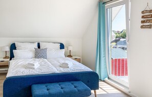 2 Schlafzimmer, Reisekinderbett, kostenloses WLAN, Bettwäsche