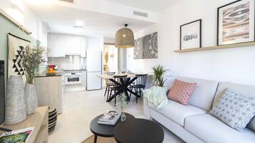 Exklusiv duplex | Vardagsrum | Platt-tv och golvvÀrme