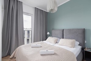 1 dormitorio, tabla de planchar con plancha, cuna de viaje y wifi