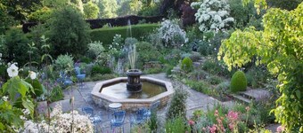 The Courtyard overlooking Kiftsgate Court Gardens