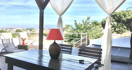 Enjoy a 50 m² terrace with a magnificent view