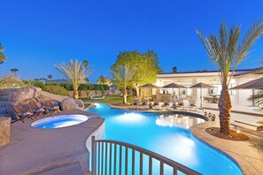 A heated pool