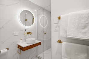 Shower, toilet paper