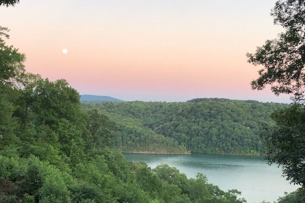 Evening view from deck