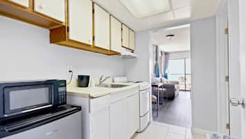 Habitación básica | Cocina privada | Frigorífico grande y microondas
