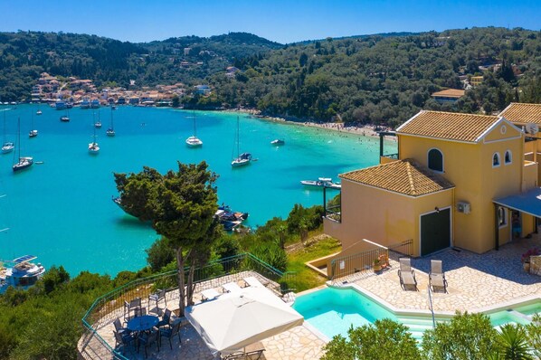 3 bedrooms - Alexander Large Private Pool Walk to Beach Sea Views A C - 264 (Paxos)