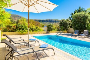 2 bedrooms, WiFi - Villa Fedra Large Private Pool Walk to Beach A C Wifi Car Not Required Eco-friendly - 1878 (Kefalonia)