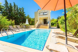 Villa | 2 bedrooms, WiFi - Villa Semeli Large Private Pool Walk to Beach Sea Views A C Wifi Car Not Required Eco-friendl - 1879 (Kefalonia)