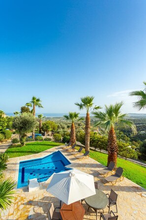 Villa | 4 bedrooms, in-room safe, travel crib, WiFi - Villa Astro Large Private Pool Sea Views A C Wifi Eco-friendly - 2808 (Rethymno)