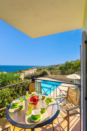 3 bedrooms, WiFi - Skala Villa Green Large Private Pool Walk to Beach Sea Views A C Wifi - 2825 (Kefalonia)