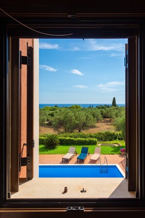 Villa | 3 bedrooms - Villa Marina Large Private Pool Walk to Beach Sea Views A C Wifi Car Not Required - 2300 (Kefalonia)