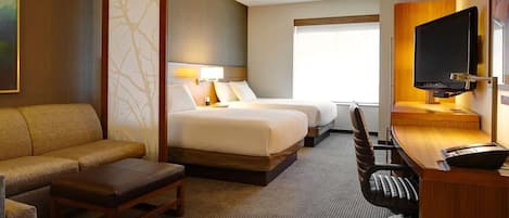 In-room safe, desk, laptop workspace, blackout drapes