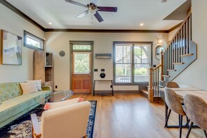 Smart TV, DVD player, table football, books