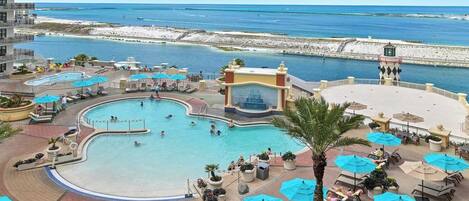 A heated pool
