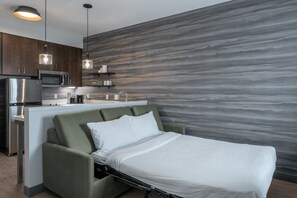 Studio, 1 King Bed with Sofa bed | 1 bedroom, desk, laptop workspace, iron/ironing board