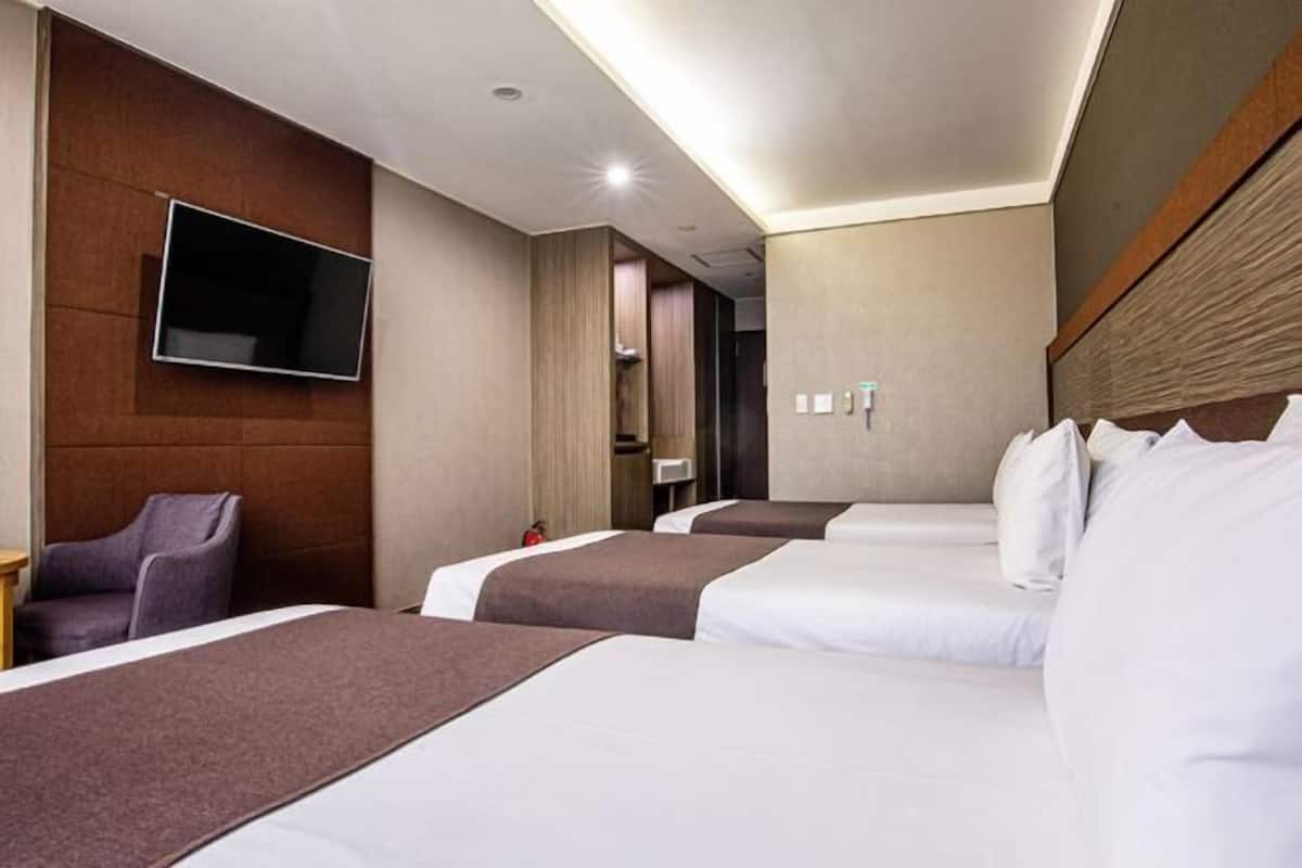 Blackout drapes, soundproofing, iron/ironing board, free WiFi