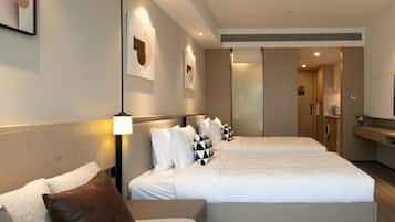Classic Twin Room | 2 bedrooms, desk, laptop workspace, blackout curtains