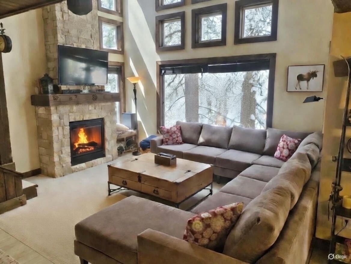 TV connectée, cheminée