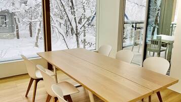 Luxury Chalet, Non Smoking | Private kitchen | Fridge, microwave, oven, stovetop