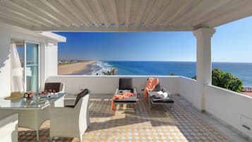 Luxury Suite, 2 Bedrooms, Oceanfront | Terrace/patio
