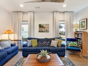 Tv och ett bordtennisbord