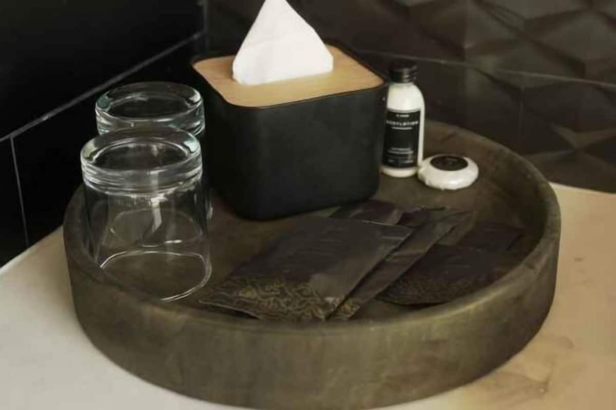 Free toiletries, slippers, towels, soap