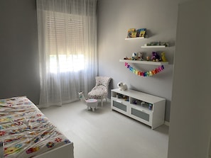 3 bedrooms, iron/ironing board, travel cot, WiFi