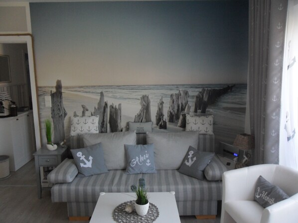 Comfort Apartment | Living area - Seemannskiste (Groemitz)