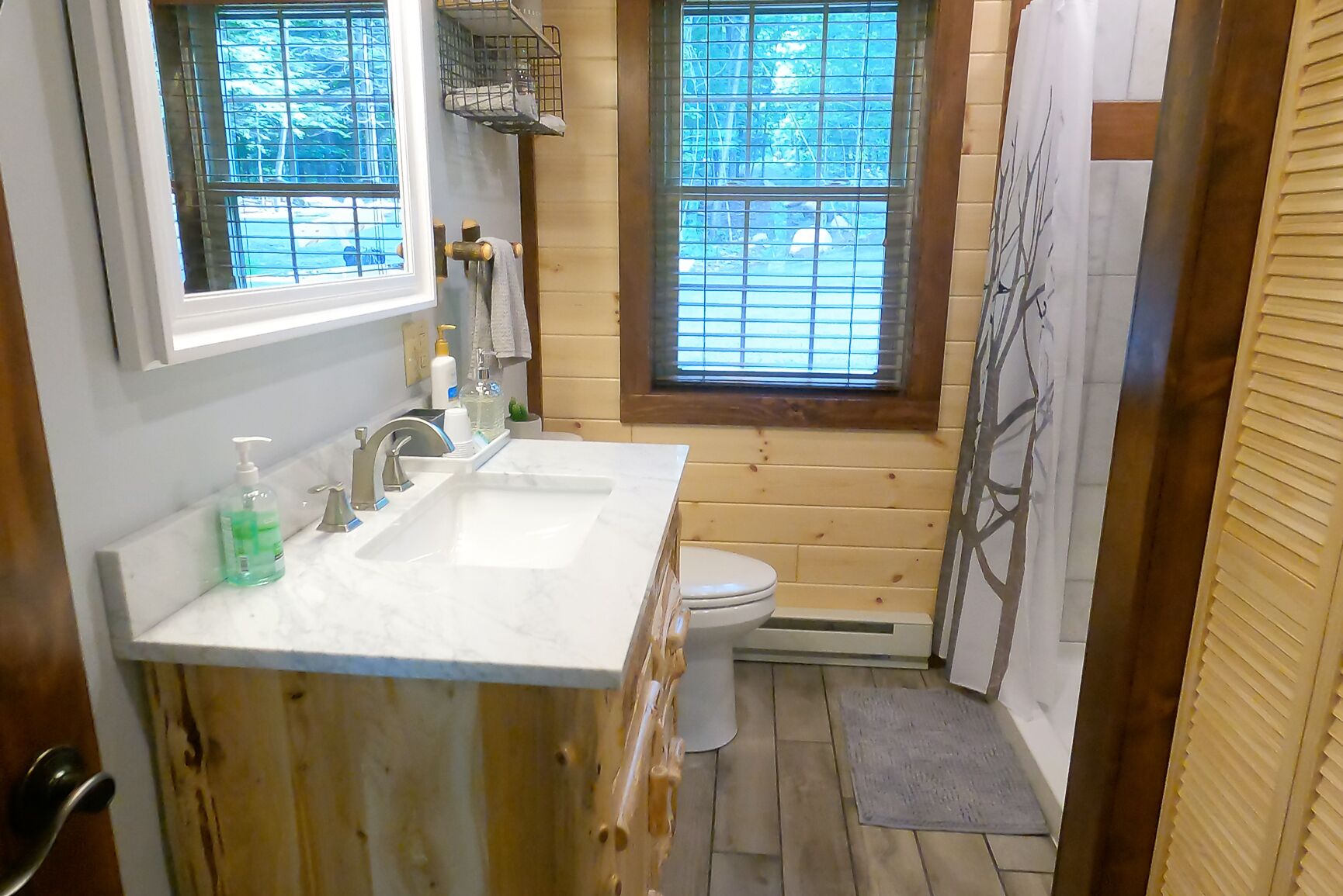 Adirondack Log Cabin on Scenic Waterfront Natural Soaking Pool