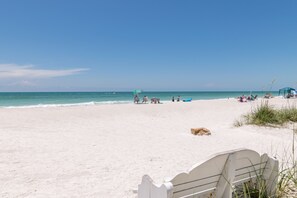 Beach nearby, beach umbrellas