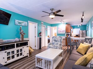 Living area - Very walkable to the beach and the pool is 50 feet away. (Bradenton Beach)