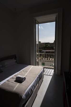 Comfort Room, 1 Bedroom, Balcony, City View | View from room