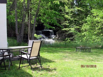 Rustic, Cozy Cottage with Backyard Waterfall and Cayuga Lake Views!
