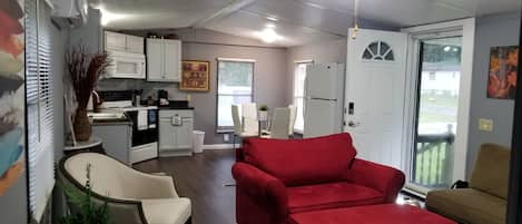 Smart-TV, Kamin, Netflix, Bücher