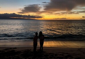 ビーチの近く、サンラウンジャー、ビーチタオル