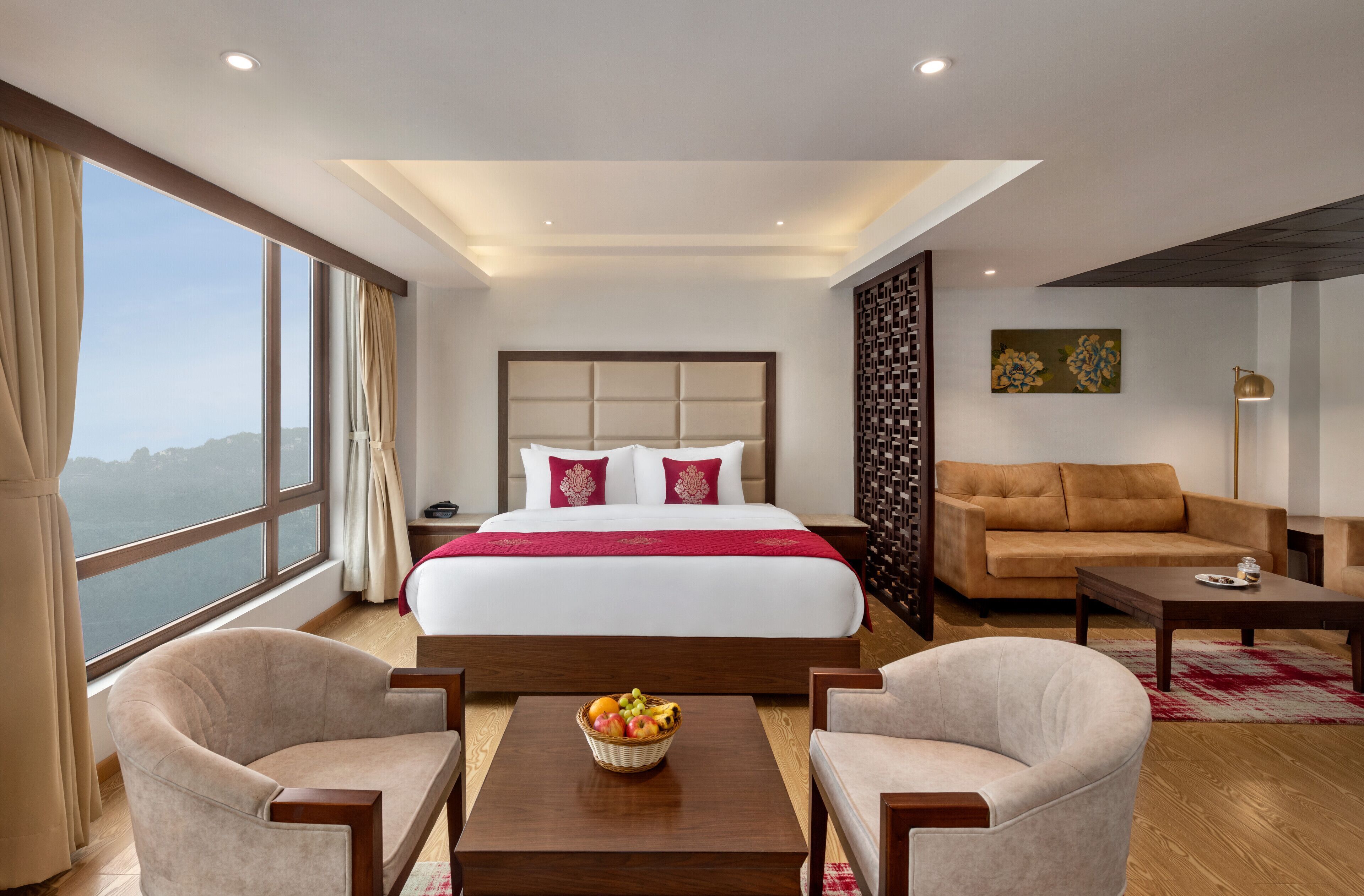 Pillow-top beds, minibar, in-room safe, desk