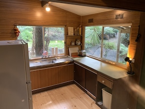 Réfrigérateur, micro-ondes, plaque de cuisson, bouilloire électrique