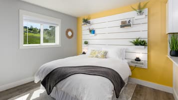 1 habitación, tabla de planchar con plancha, wifi gratis y ropa de cama