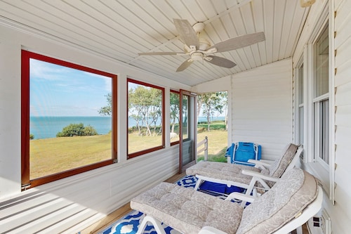 Dog-Friendly Beachfront Home w/Deck, Free WiFi, Ocean Views, & Wood Fireplace