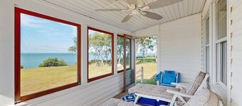 Dog-Friendly Beachfront Home w/Deck, Free WiFi, Ocean Views, & Wood Fireplace