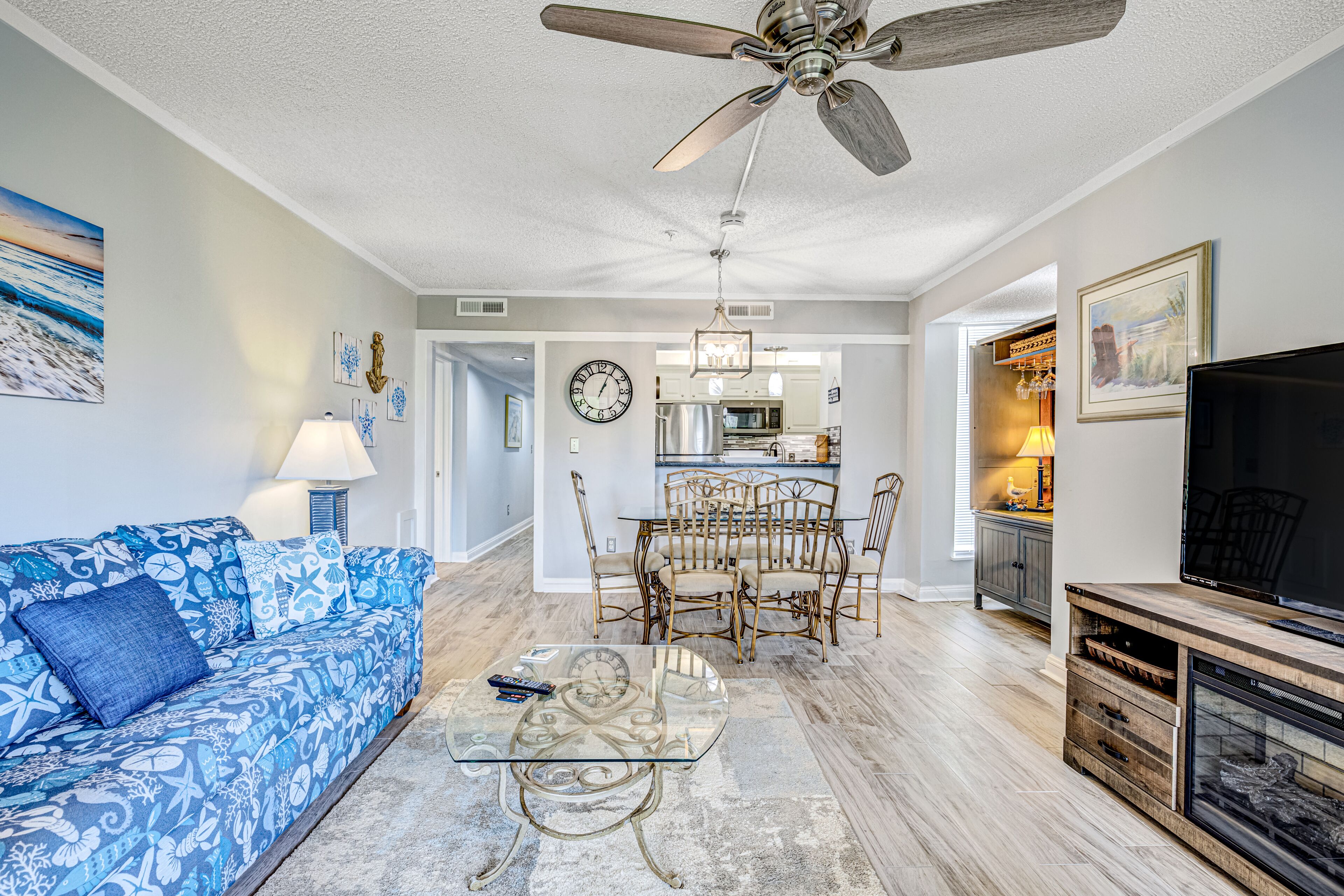 Walk to the Beach! Resort Condo w/ Balcony, AC, WiFi & Shared Pools/Hot Tub/Gym!