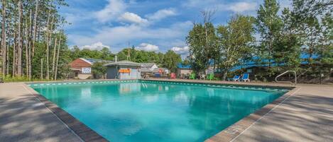 Indoor pool, seasonal outdoor pool