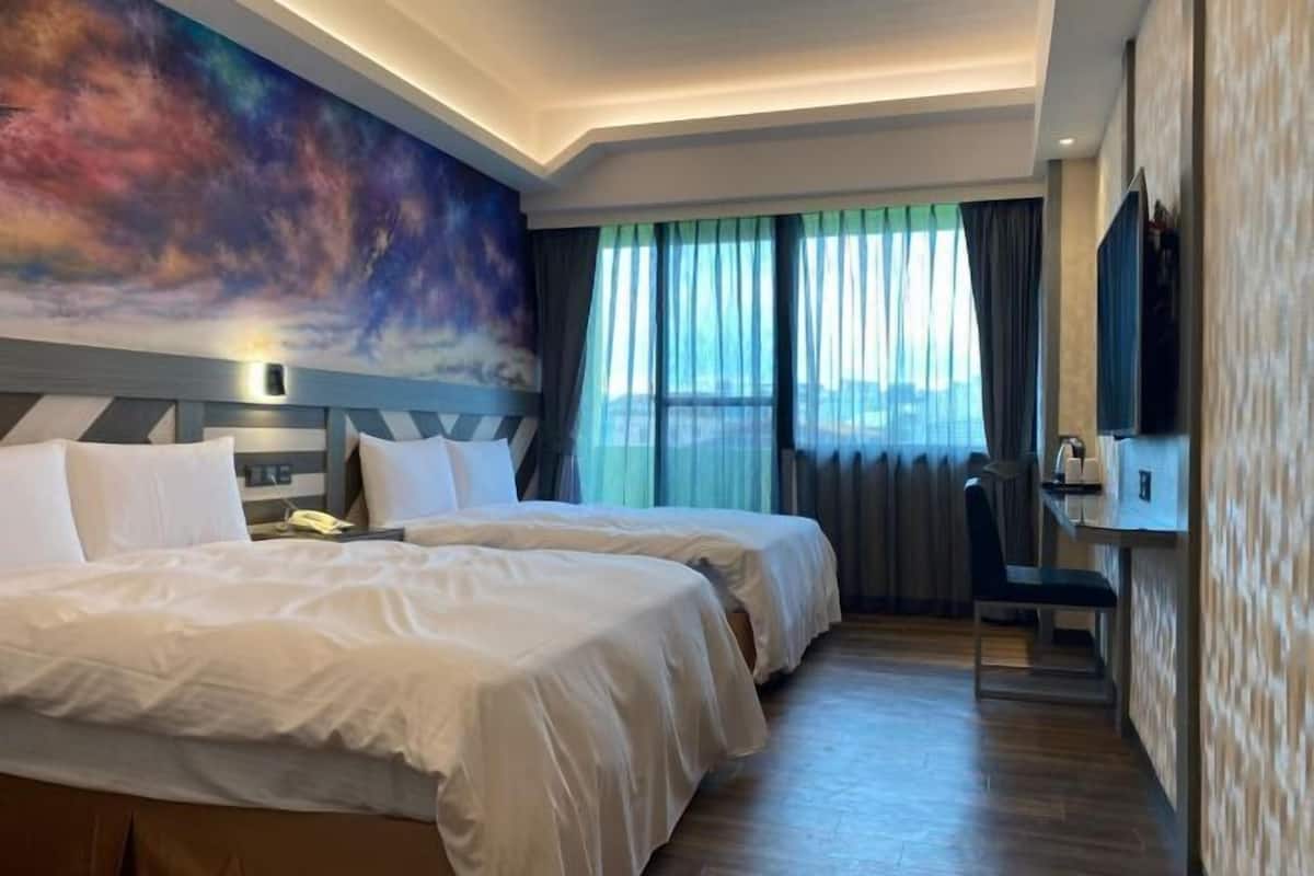 Minibar, Verdunkelungsvorhänge, kostenloses WLAN, Bettwäsche