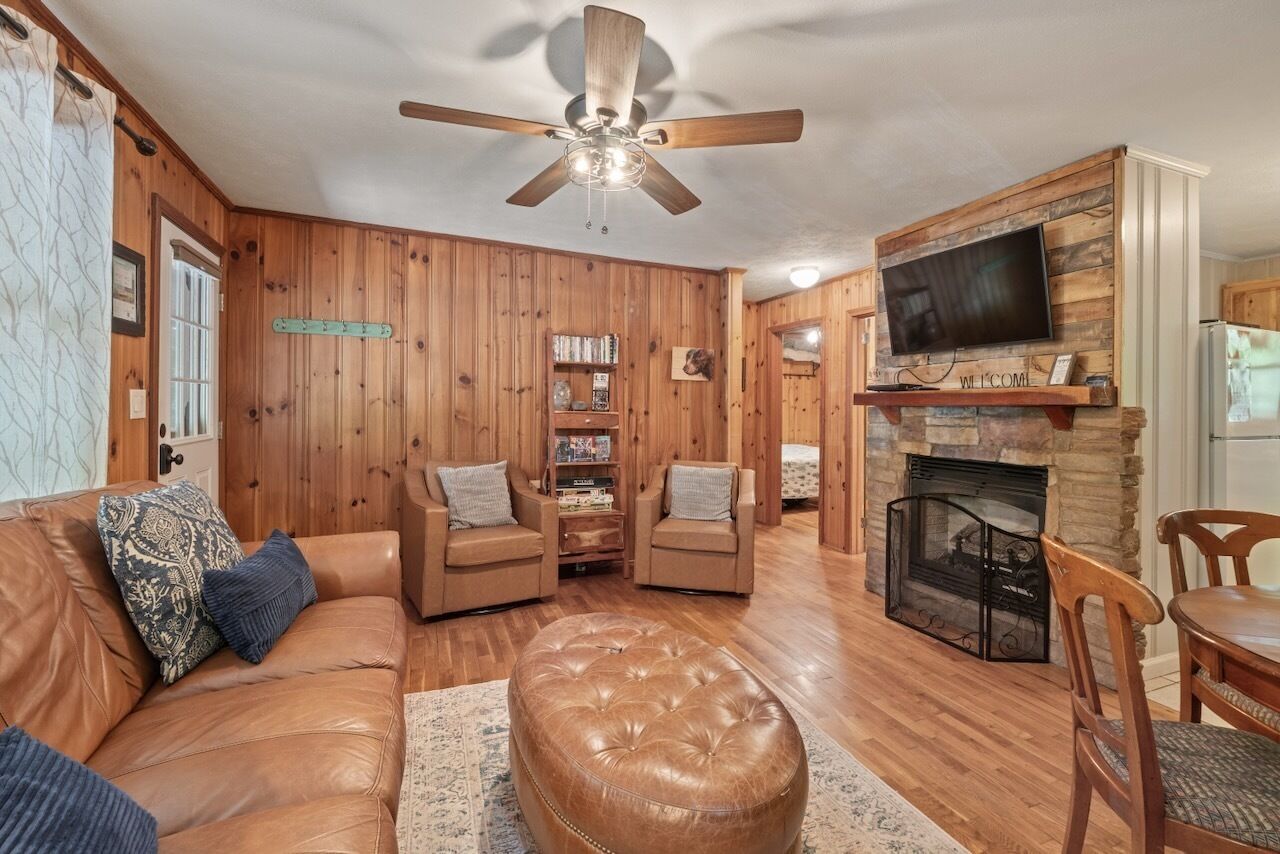 TV, fireplace, DVD player