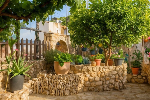 Relaxing Garden – A peaceful green oasis ideal for morning coffee or afternoon relaxation.