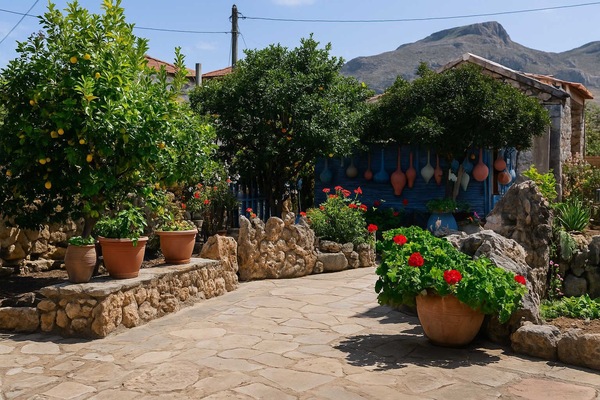 Exterior Details – Garden of the Property – Lush greenery, local plants, and bright natural tones bring life to the villa’s exterior.