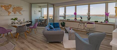 Smart TV, caminetto, videogiochi, lettore DVD