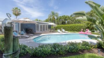 Una piscina riscaldata