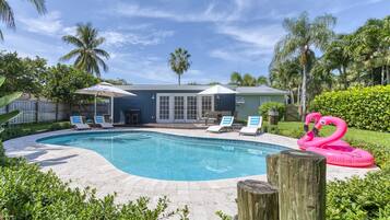 Una piscina riscaldata